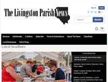 Tablet Screenshot of m.livingstonparishnews.com