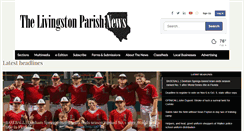 Desktop Screenshot of livingstonparishnews.com